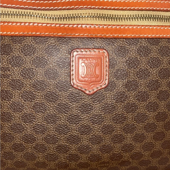 Celine large Vintage Macadam Messenger Bag with detachable strap - Picture 12 of 16